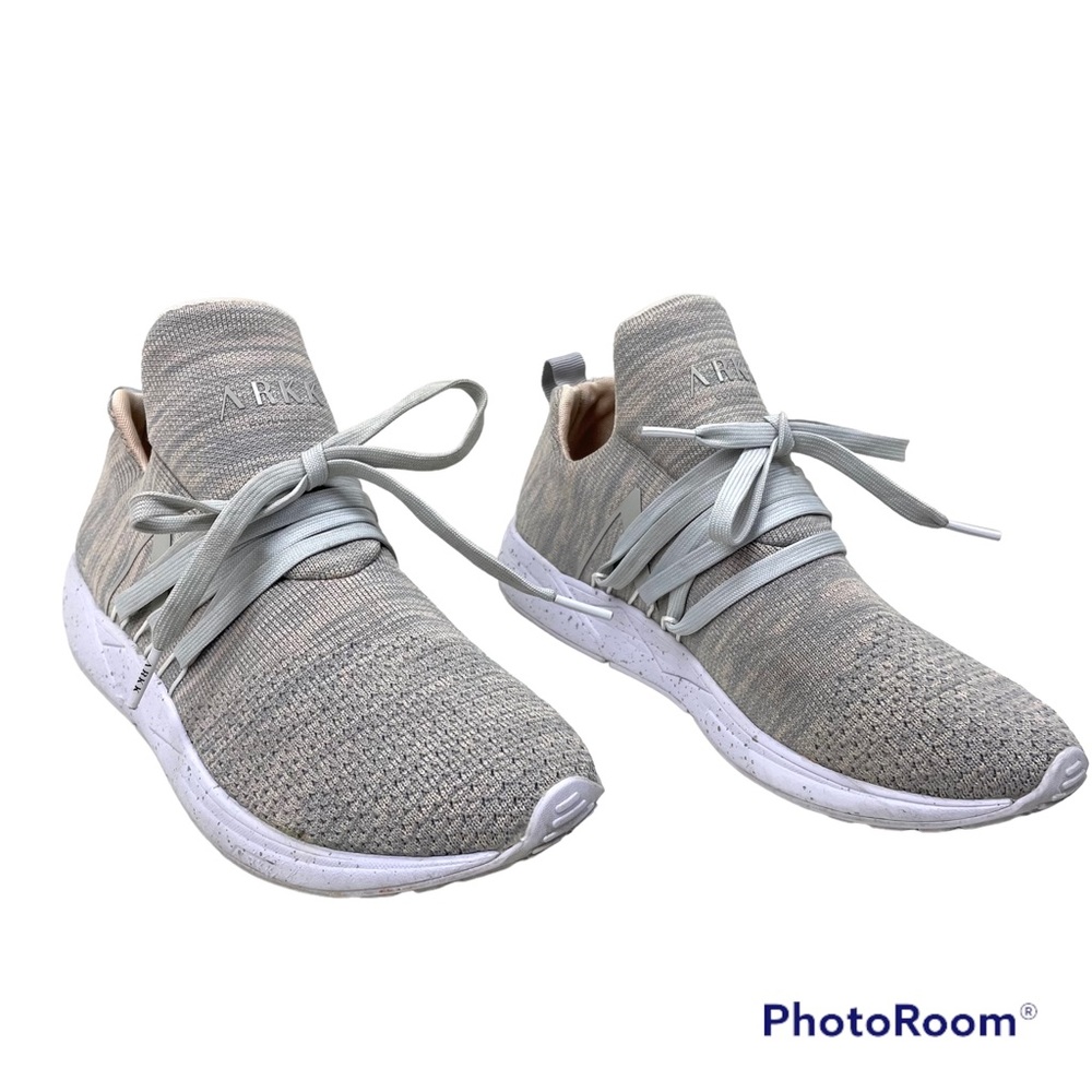 ARKK Copenhagen Womens Grey Pink Sneaker US 6.5